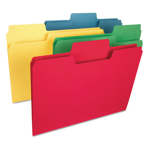 Supertab Colored File Folders, 1-3-cut Tabs, Letter Size, 14 Pt. Stock, Assorted, 50-box