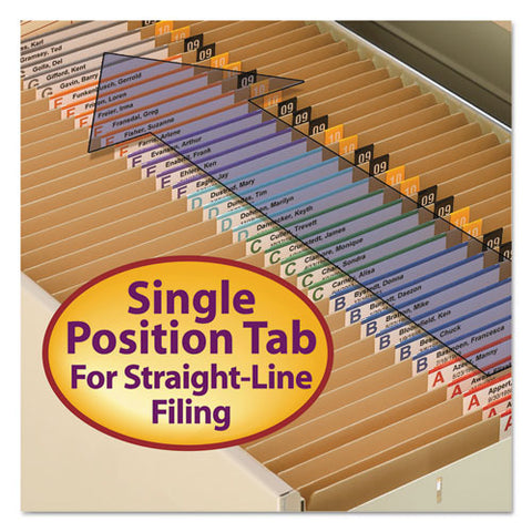 Heavyweight Kraft File Folders, Straight Tab, Letter Size, 11 Pt. Kraft, 100-box