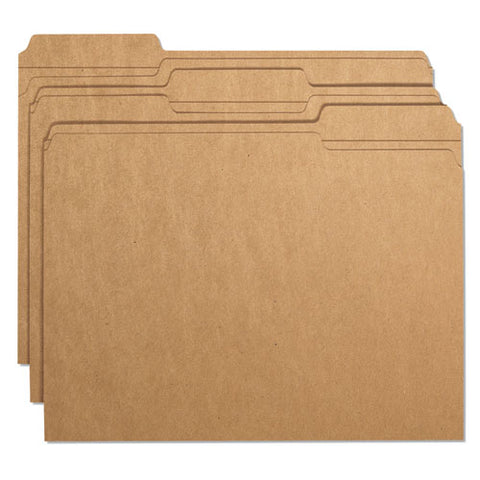 Heavyweight Kraft File Folders, 1-3-cut Tabs, Letter Size, 17 Pt. Kraft, 50-box