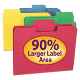 Supertab Colored File Folders, 1-3-cut Tabs, Letter Size, Assorted, 24-pack