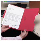 Supertab Colored File Folders, 1-3-cut Tabs, Letter Size, 11 Pt. Stock, Red, 100-box