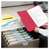 Supertab Colored File Folders, 1-3-cut Tabs, Letter Size, 11 Pt. Stock, Red, 100-box