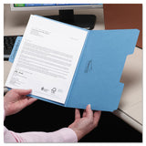 Supertab Colored File Folders, 1-3-cut Tabs, Letter Size, 11 Pt. Stock, Blue, 100-box