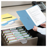 Supertab Colored File Folders, 1-3-cut Tabs, Letter Size, 11 Pt. Stock, Blue, 100-box