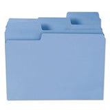 Supertab Colored File Folders, 1-3-cut Tabs, Letter Size, 11 Pt. Stock, Blue, 100-box