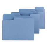 Supertab Colored File Folders, 1-3-cut Tabs, Letter Size, 11 Pt. Stock, Blue, 100-box