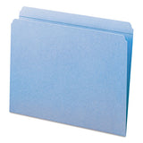 Reinforced Top Tab Colored File Folders, Straight Tab, Letter Size, Blue, 100-box