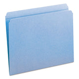 Reinforced Top Tab Colored File Folders, Straight Tab, Letter Size, Blue, 100-box