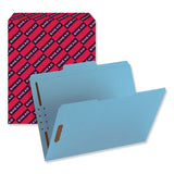 Top Tab Colored 2-fastener Folders, 1-3-cut Tabs, Letter Size, Blue, 50-box