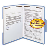Top Tab Colored 2-fastener Folders, 1-3-cut Tabs, Letter Size, Blue, 50-box