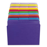 Reinforced Top Tab Colored File Folders, 1-3-cut Tabs, Letter Size, Green, 100-box