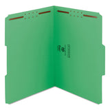 Top Tab Colored 2-fastener Folders, 1-3-cut Tabs, Letter Size, Green, 50-box