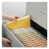 Reinforced Top Tab Colored File Folders, 1-3-cut Tabs, Letter Size, Goldenrod, 100-box