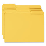 Reinforced Top Tab Colored File Folders, 1-3-cut Tabs, Letter Size, Goldenrod, 100-box