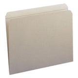 Reinforced Top Tab Colored File Folders, Straight Tab, Letter Size, Gray, 100-box