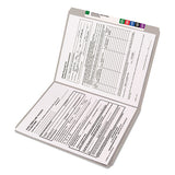 Reinforced Top Tab Colored File Folders, Straight Tab, Letter Size, Gray, 100-box