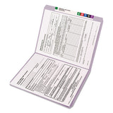 Reinforced Top Tab Colored File Folders, Straight Tab, Letter Size, Lavender, 100-box
