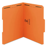 Top Tab Colored 2-fastener Folders, 1-3-cut Tabs, Letter Size, Orange, 50-box
