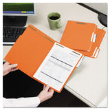 Top Tab Colored 2-fastener Folders, 1-3-cut Tabs, Letter Size, Orange, 50-box
