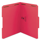 Top Tab Colored 2-fastener Folders, 1-3-cut Tabs, Letter Size, Red, 50-box