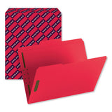 Top Tab Colored 2-fastener Folders, 1-3-cut Tabs, Letter Size, Red, 50-box