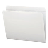 Reinforced Top Tab Colored File Folders, Straight Tab, Letter Size, White, 100-box