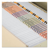 Reinforced Top Tab Colored File Folders, Straight Tab, Letter Size, White, 100-box