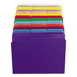 Reinforced Top Tab Colored File Folders, 1-3-cut Tabs, Letter Size, Yellow, 100-box
