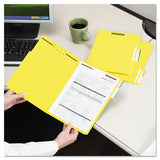Top Tab Colored 2-fastener Folders, 1-3-cut Tabs, Letter Size, Yellow, 50-box