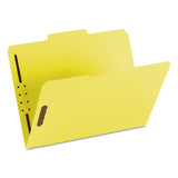 Top Tab Colored 2-fastener Folders, 1-3-cut Tabs, Letter Size, Yellow, 50-box