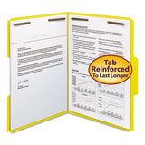 Top Tab Colored 2-fastener Folders, 1-3-cut Tabs, Letter Size, Yellow, 50-box