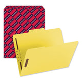 Top Tab Colored 2-fastener Folders, 1-3-cut Tabs, Letter Size, Yellow, 50-box