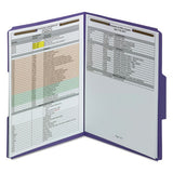 Top Tab Colored 2-fastener Folders, 1-3-cut Tabs, Letter Size, Purple, 50-box