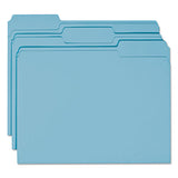 Colored File Folders, 1-3-cut Tabs, Letter Size, Teal, 100-box