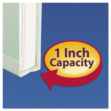 Expanding Recycled Heavy Pressboard Folders, 1-3-cut Tabs, 1" Expansion, Letter Size, Gray-green, 25-box