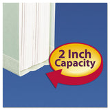 Expanding Recycled Heavy Pressboard Folders, 1-3-cut Tabs, 2" Expansion, Letter Size, Gray-green, 25-box