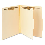 Manila Four- And Six-section Top Tab Classification Folders, 1 Divider, Letter Size, Manila, 10-box