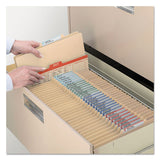 Manila Four- And Six-section Top Tab Classification Folders, 1 Divider, Letter Size, Manila, 10-box