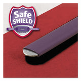 Four-section Pressboard Top Tab Classification Folders With Safeshield Fasteners, 1 Divider, Letter Size, Bright Red, 10-box
