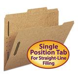 Top Tab 2-fastener Folders, 2-5-cut Tabs, Right Of Center, Letter Size, 11 Pt. Kraft, 50-box