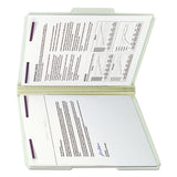 Recycled Pressboard Folders With Two Safeshield Coated Fasteners, 1-3-cut Tabs, 3" Expansion, Letter Size, Gray-green, 25-box