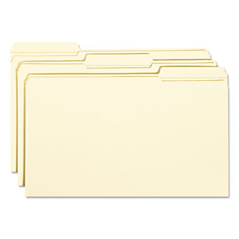 Reinforced Tab Manila File Folders, 1-3-cut Tabs, Legal Size, 11 Pt. Manila, 100-box