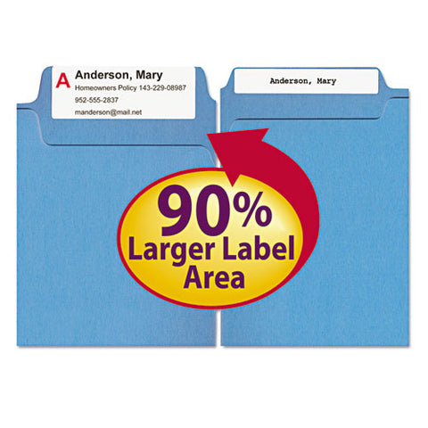 Supertab Colored File Folders, 1-3-cut Tabs, Legal Size, 14 Pt. Stock, Assorted, 50-box