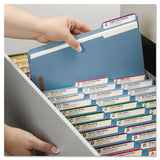Top Tab Colored 2-fastener Folders, 1-3-cut Tabs, Legal Size, Blue, 50-box