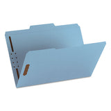Top Tab Colored 2-fastener Folders, 1-3-cut Tabs, Legal Size, Blue, 50-box