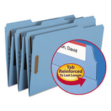 Top Tab Colored 2-fastener Folders, 1-3-cut Tabs, Legal Size, Blue, 50-box