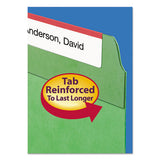 Reinforced Top Tab Colored File Folders, Straight Tab, Legal Size, Green, 100-box