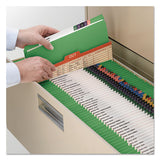 Reinforced Top Tab Colored File Folders, Straight Tab, Legal Size, Green, 100-box