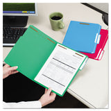 Top Tab Colored 2-fastener Folders, 1-3-cut Tabs, Legal Size, Green, 50-box
