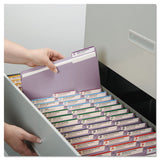 Reinforced Top Tab Colored File Folders, 1-3-cut Tabs, Legal Size, Lavender, 100-box